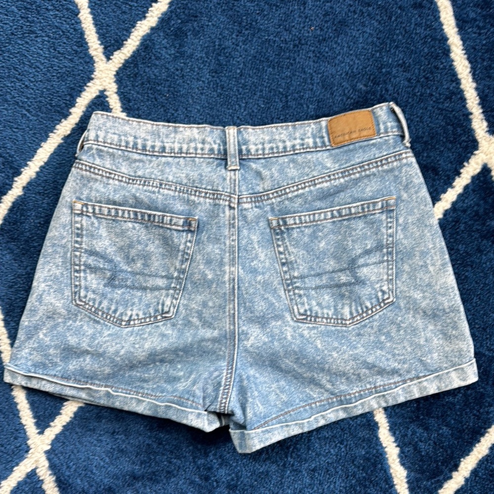 American Eagle Outfitters Blue Jean Shorts Cuffed